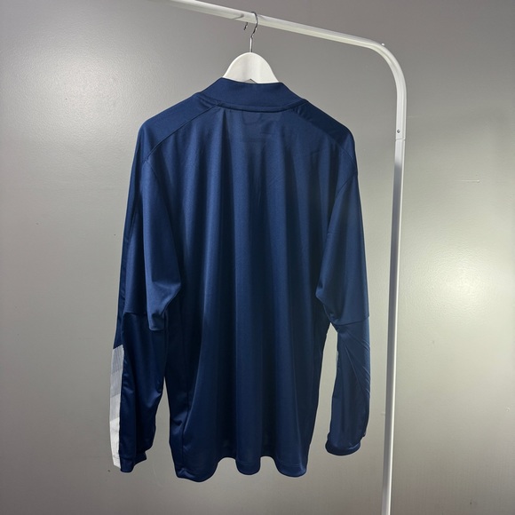 Adidas Sideline 21 Quarter Zip Sweatshirt | Navy Blue - Picture 2 of 4